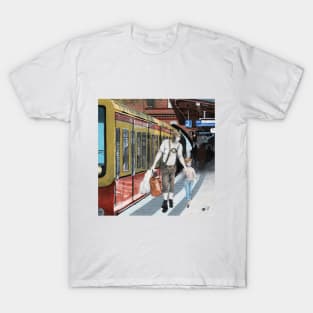 German Elf Family Clothes Shopping Realistic Art T-Shirt